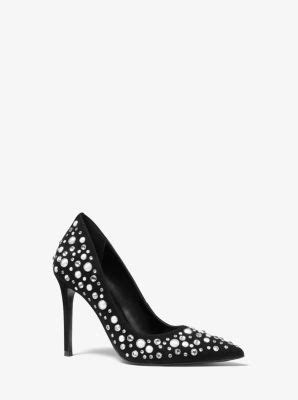 michael kors keke ankle strap pumps|keke suede pump.